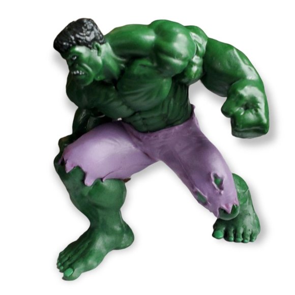 Disney Marvel PVC Incredible Hulk 4 1/4” Action Figure Non Posable - Picture 2 of 6